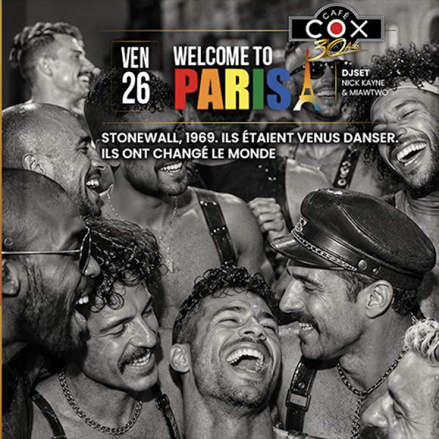 You are currently viewing Live @ Café Cox / Pride Week-end : Welcome To Paris / Happy Hour Mix – 26062026